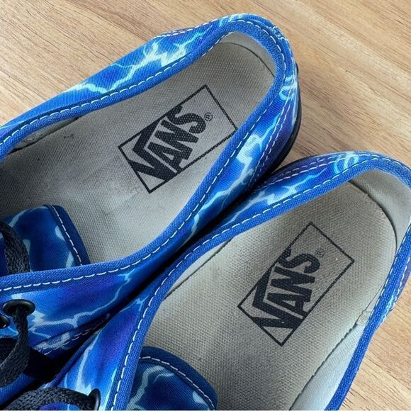 Vans Authentic Lightening Storm Low Top Sneakers Blue 6.5 Men 8 Women - Picture 9 of 10